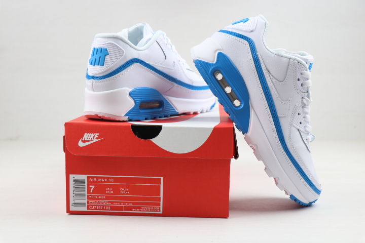 New Nike Air Max 90 White Blue - Click Image to Close